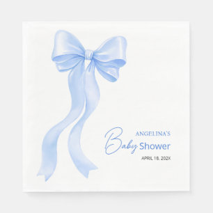 Feestservetten voor baby shower met leuke strik. servet