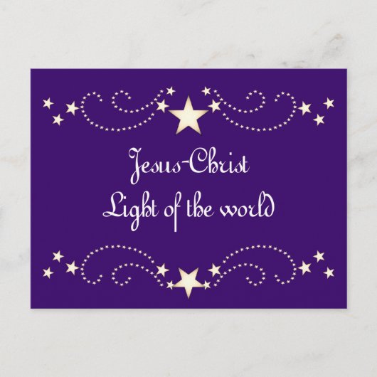 Feeststergrens Briefkaart (Voorkant)