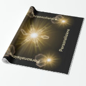 feeststerren die papier verpakken (Uitgerold)