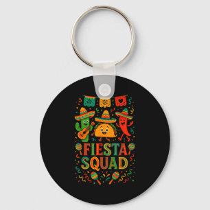 Feestteam grappig cinco de mayo hoed cactusFi Sleutelhanger