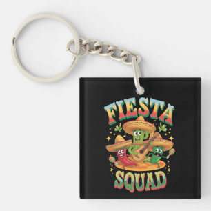 Feestteam Grappige Cinco De Mayo Mexicaans Feest Sleutelhanger