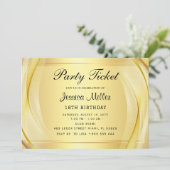 Feestticket uitnodiging (Staand voorkant)