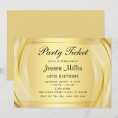 Feestticket uitnodiging (Voorkant / Achterkant)