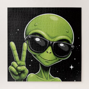 Feesttijd alien legpuzzel