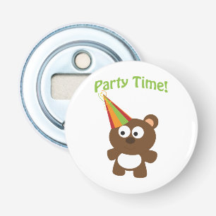 Feesttijd! Beer Button Flesopener