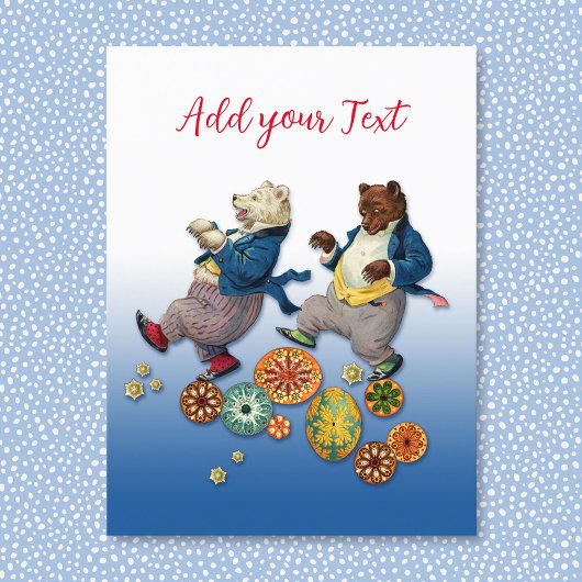 Feesttijd Beren Ansichtkaart Briefkaart