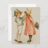 feesttijd, kerstbriefkaart feestdagenkaart (Voorkant / Achterkant)