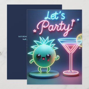 Feesttijd Neon Groen Kaart