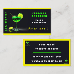 Feesttijd Neon Populair Gepersonaliseerde Professi Visitekaartje