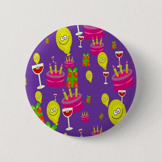 Feesttijd Ronde Button 5,7 Cm (Voorkant)