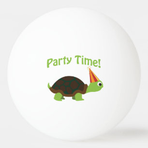 Feesttijd! Schildpad Pingpongballen