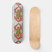 Feesttijd Taarten Lippen & Tanden Woeste Coole Art Skateboard (Voorkant)
