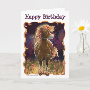 Feesttijd Vuur Paard Kaart