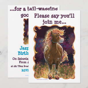 Feesttijd Vuur Paard Kaart