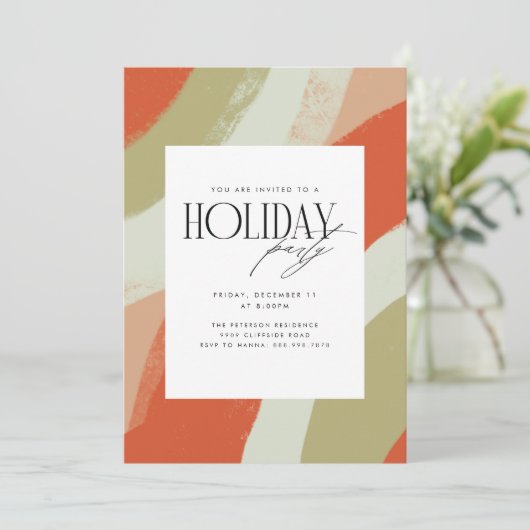 feestuitnodiging kaart (Staand voorkant)