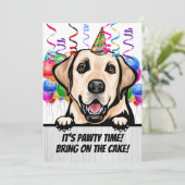 Feestuitnodiging Kaart (Staand voorkant)