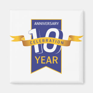 Feestviering 10-jarig jubileum magneet