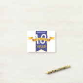 Feestviering 10-jarig jubileum post-it® notes (Op bureau)