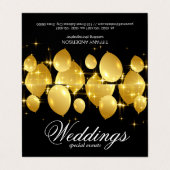 feestviering | Ballonnen Visitekaartjes (Buitenkant ongevouwen)