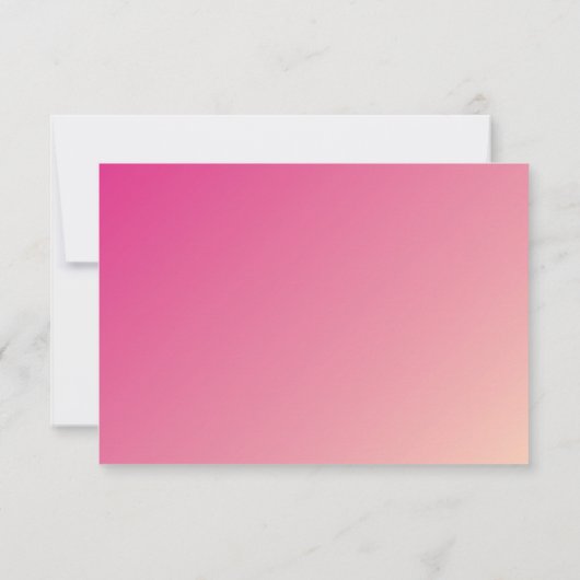 FEESTVIERING KAART moderne  roze gradiënt (Achterkant)