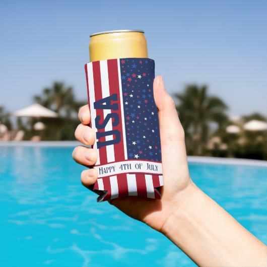 Feestviering Patriottische USA Happy 4th van juli (Insitu Zwembad)