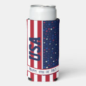 Feestviering Patriottische USA Happy 4th van juli (Seltzer Voorkant)