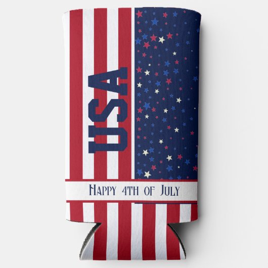 Feestviering Patriottische USA Happy 4th van juli (Voorkant)