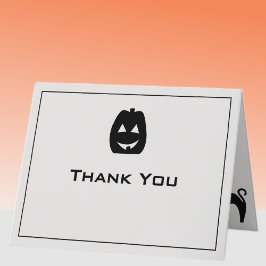 Feestvriend voor datum Halloween bedankkaart
