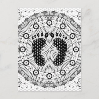 Feet Mandala Briefkaart