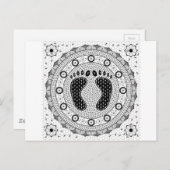 Feet Mandala Briefkaart (Voorkant / Achterkant)