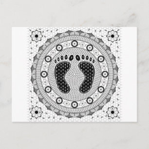 Feet Mandala Briefkaart