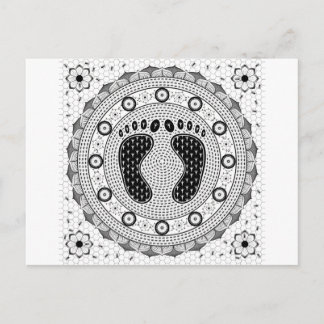 Feet Mandala Briefkaart