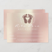 Feet Roos Gold Reflexology Certificate Gift Copper (Voorkant / Achterkant)