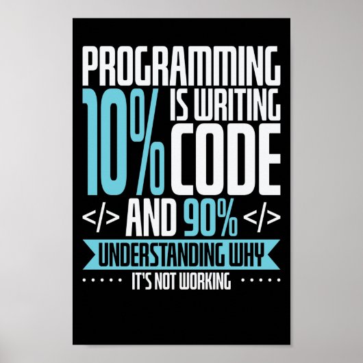 Fehler finden beim Programmieren nervt Poster (Voorkant)