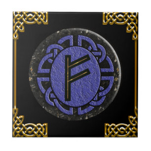 " fehu " - oudere futhark tegeltje