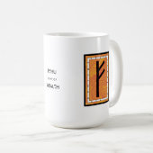 Fehu Rune Mug - Richesse ! (Devant droit)