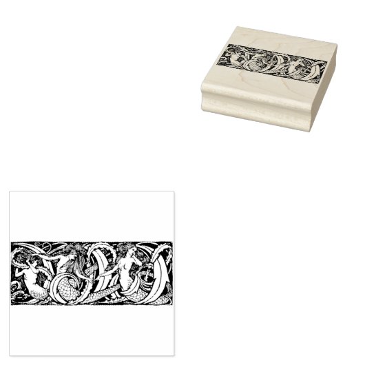 feiale mermaids rubberstempel (Gestempeld)