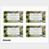 Feijoa jam conserveren groen fruitlabel sticker (Vel)