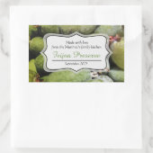 Feijoa jam conserveren groen fruitlabel sticker (Tas)