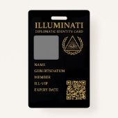 Feiler & Rothschild lluminati Diplomatic Identity Badge (Voorkant)