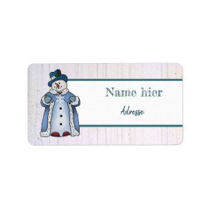 Feiner Schneemann Etiket
