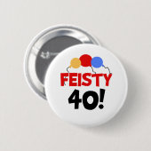 feisty 40 ronde button 5,7 cm (Voorkant /achterkant)