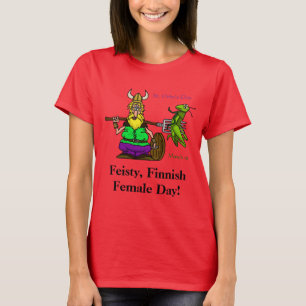 Feisty Fins Vrouw St. Urho's Day T-shirt