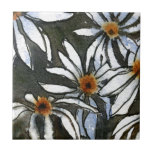"Feisty Floral" Keukentuinkeramische tegel Tegeltje