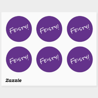 Feisty! Ronde Sticker