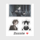 feitan portor hunter x hunter anime sticker pack (Feuille)