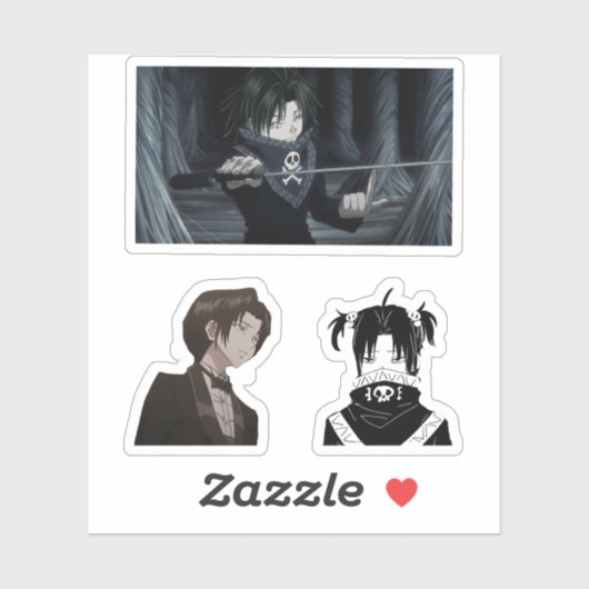 feitan portor hunter x hunter anime sticker pack (Feuille)
