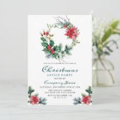 Feitelijke Holly-kerstfeestdag Kaart (Staand voorkant)