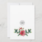 Feitelijke Holly-kerstfeestdag Kaart (Achterkant)