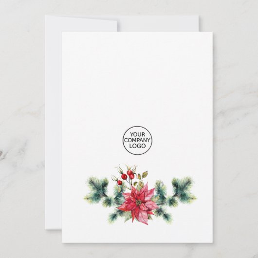 Feitelijke Holly-kerstfeestdag Kaart (Achterkant)